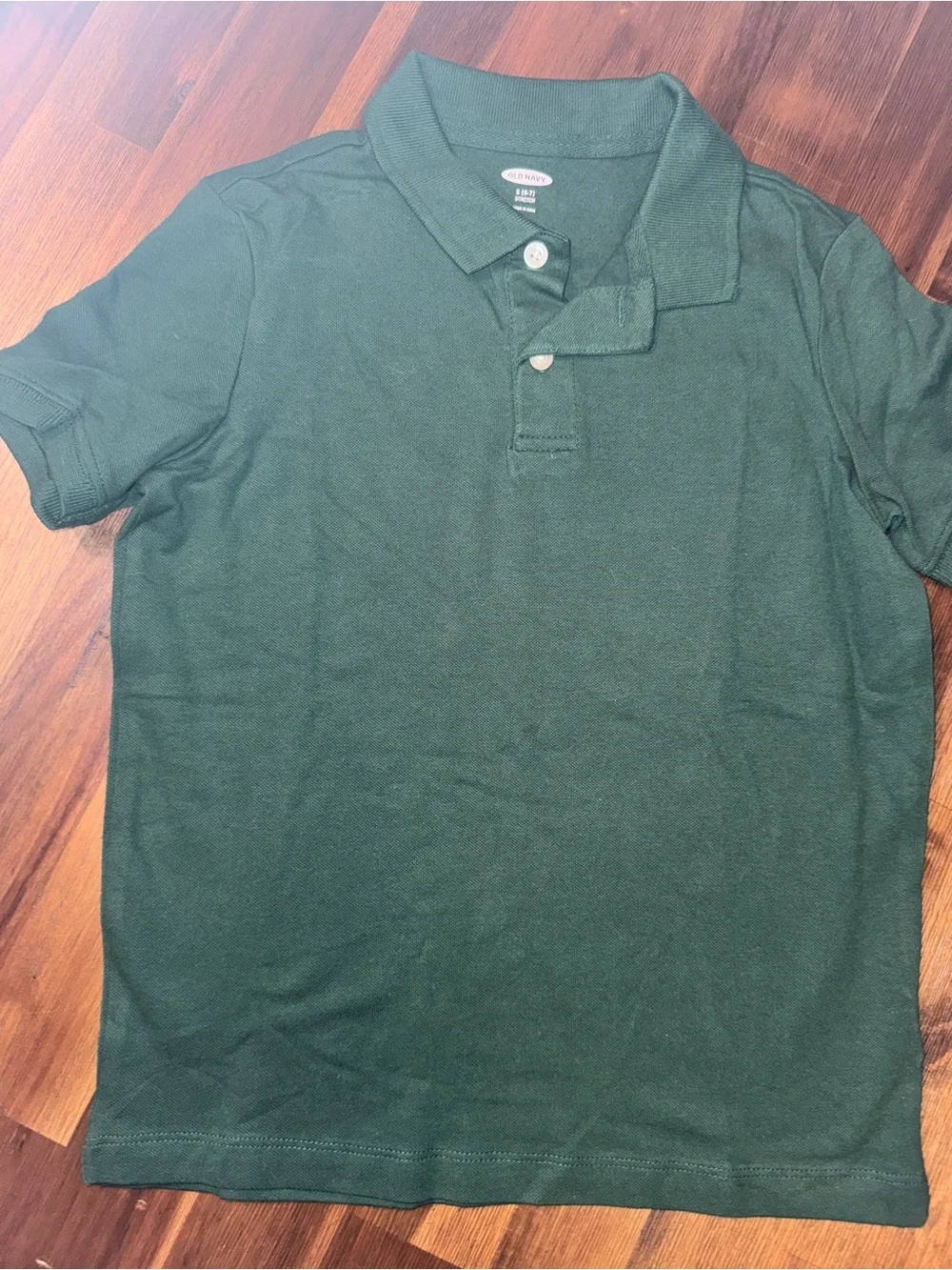 NWT - UNISEX Old Navy Uniform Polo Shirt – Girls Size 6-7 Hunter Green Unisex